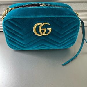 Teal Gucci marmont authentic